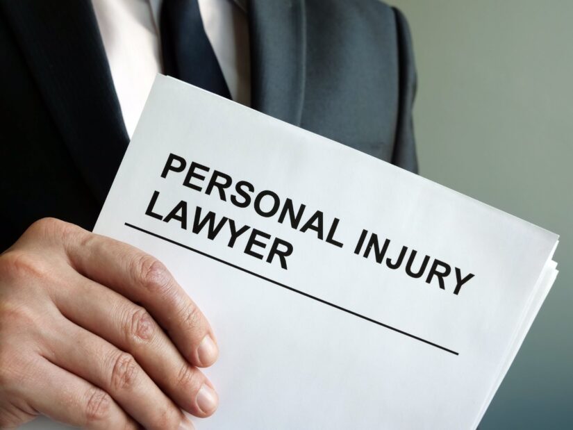 Person Holding Personal Injury Lawyer Document