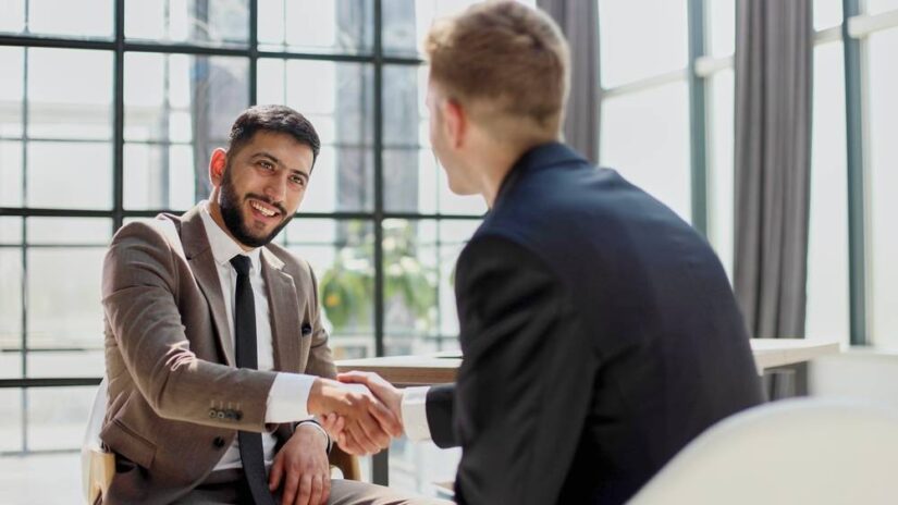 Photo of man shaking hands