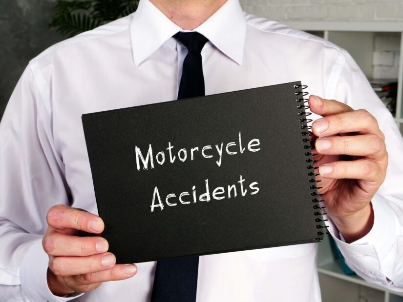 Motorcycle Accidents phrase on page.